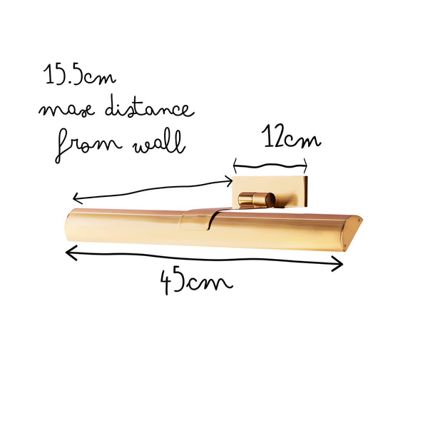 Pooky - Seurat Rechargeable Picture Light - Regular - Antique Brass