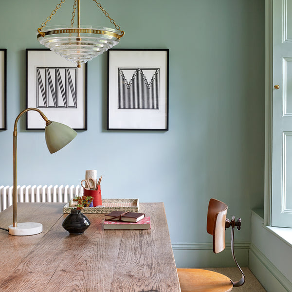 Pooky - Archie Stepped Glass Pendant Light - Brass Fittings