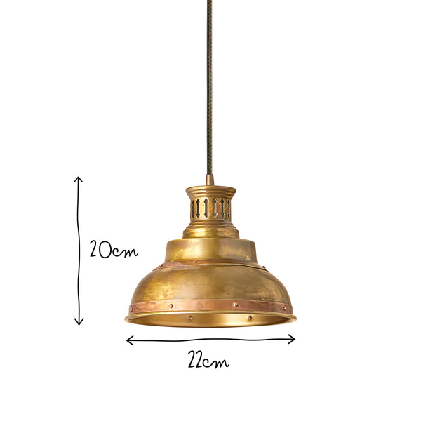 Pooky - Agen Pendant Light - Aged Brass & Copper