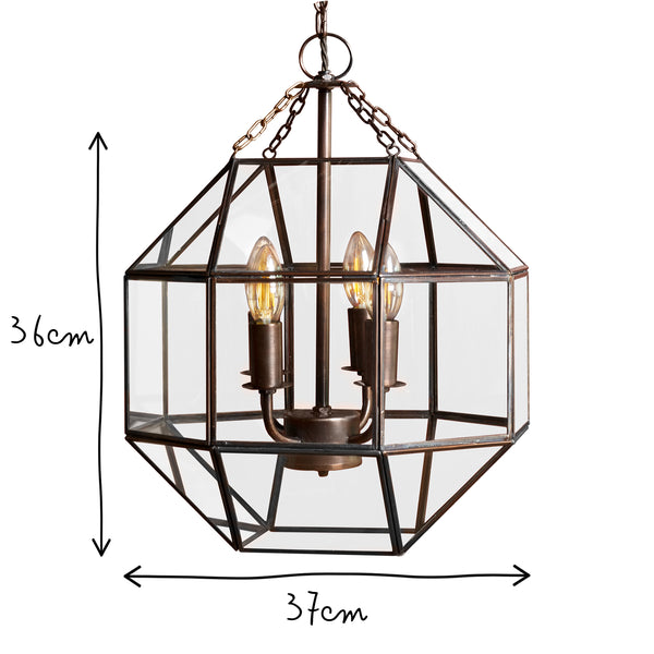 Pooky - Apollo Lantern Light - Antiqued Copper