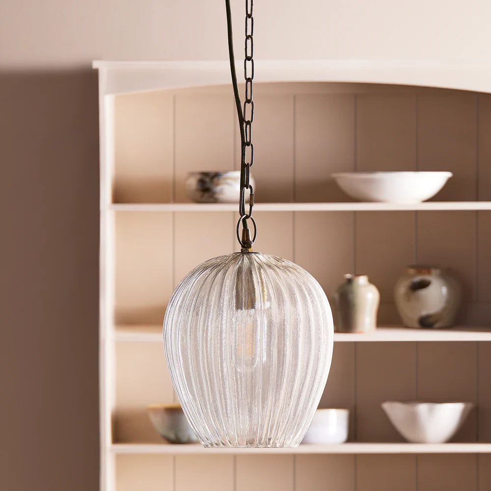 Pooky Smallest Bastille Pendant in Clear Glass