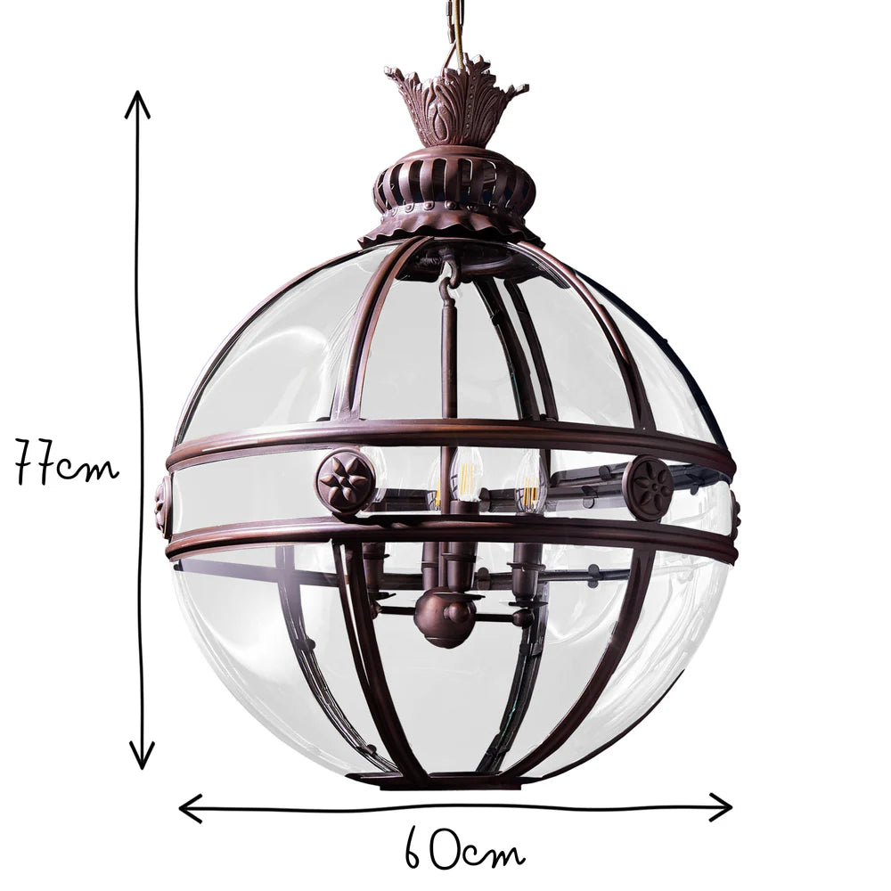 Pooky Larger Buster pendant light in bronze