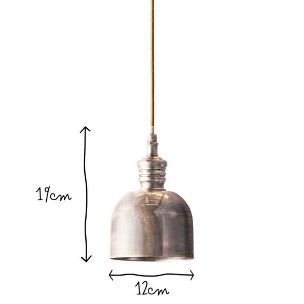 Pooky - Larger Connery Pendant Light - Antique Silver
