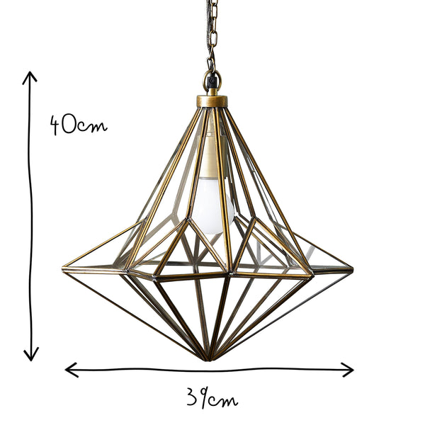 Pooky - Connie Pendant Light - Antique Brass