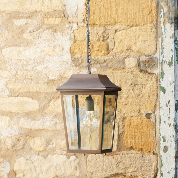 Pooky - Crail Ip44 Exterior Hanging Lantern - Bronze