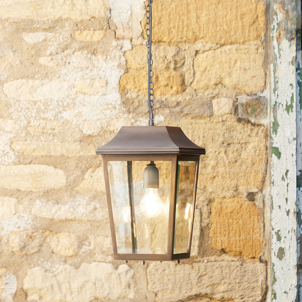 Pooky - Crail Ip44 Exterior Hanging Lantern - Bronze