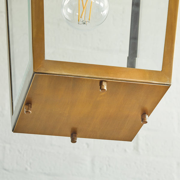Pooky - Crail Ip44 Exterior Hanging Lantern - Antique Brass