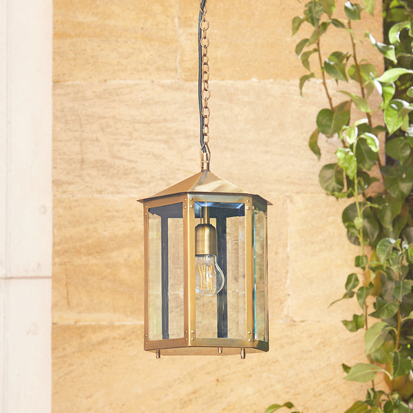 Pooky - Cromer Ip44 Exterior Hanging Lantern - Antique Brass