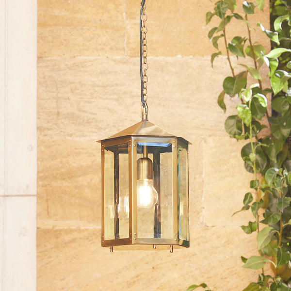 Pooky - Cromer Ip44 Exterior Hanging Lantern - Antique Brass