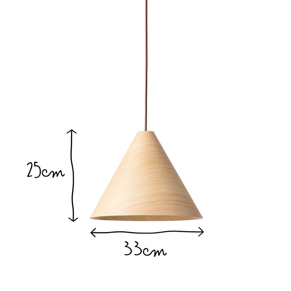 Pooky - Smaller Dablam Pendant - Natural Oak