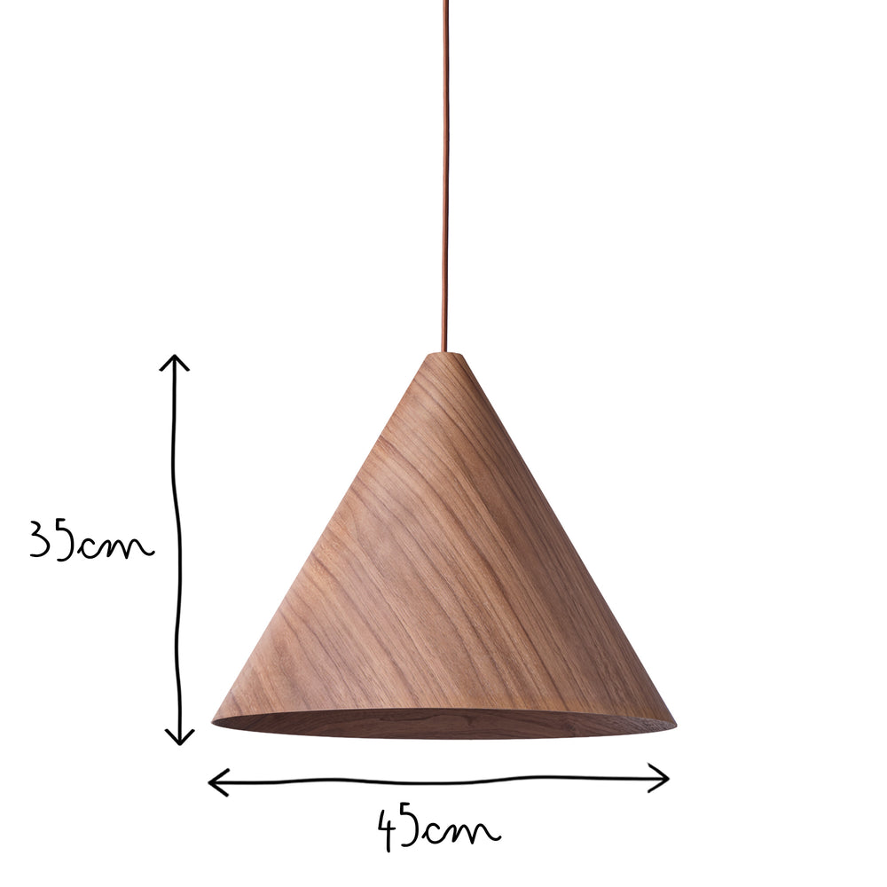 Pooky - Regular Dablam Pendant - Dark Walnut