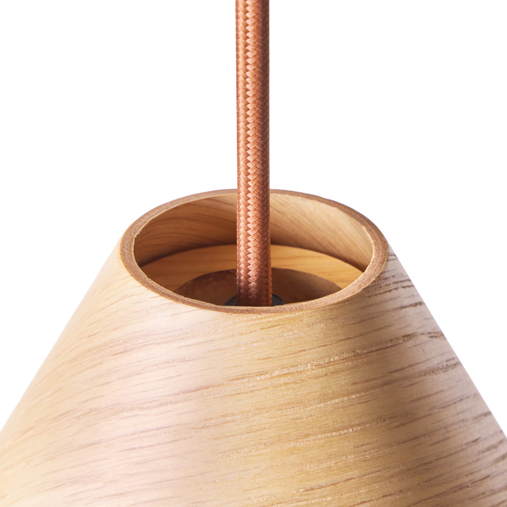 Pooky - Larger Dablam Pendant - Natural Oak