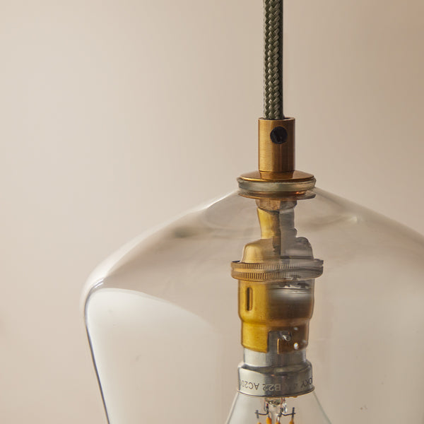 Pooky - Demijohn Pendant Light - Smaller - Clear Blown Glass