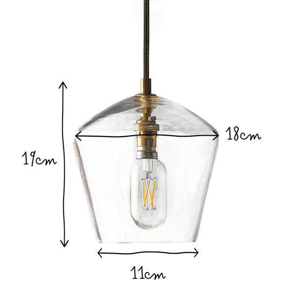 Pooky - Demijohn Pendant Light - Regular - Clear Blown Glass