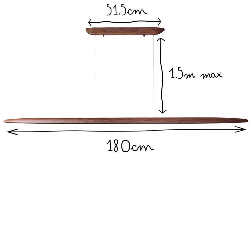 Pooky - Larger Glade Pendant - Dark Walnut