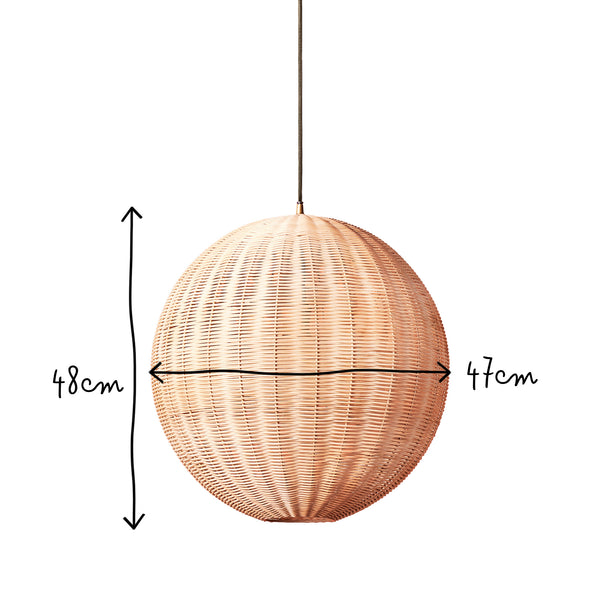 Pooky - Hector Pendant Light - Natural Rattan