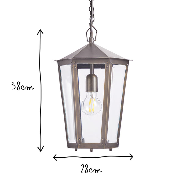 Pooky - Holt Ip44 Exterior Hanging Lantern - Bronze