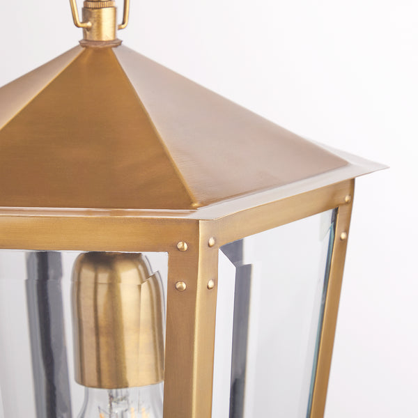 Pooky - Holt Ip44 Exterior Hanging Lantern - Antique Brass