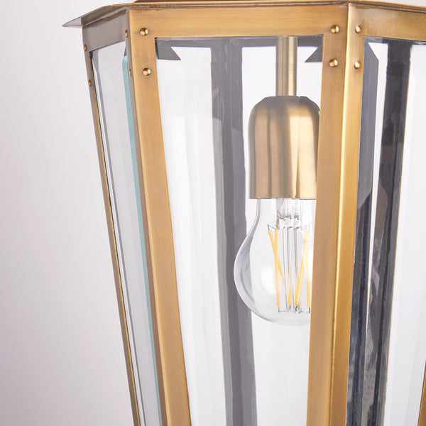 Pooky - Holt Ip44 Exterior Hanging Lantern - Antique Brass