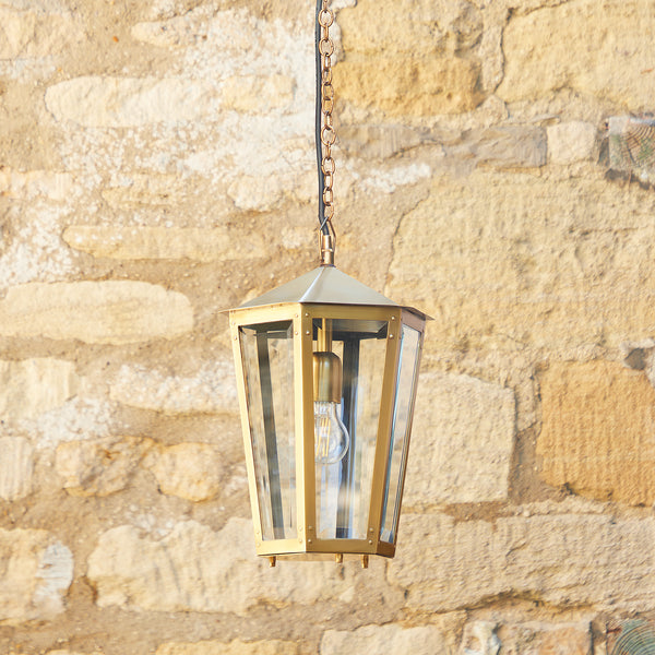 Pooky - Holt Ip44 Exterior Hanging Lantern - Antique Brass