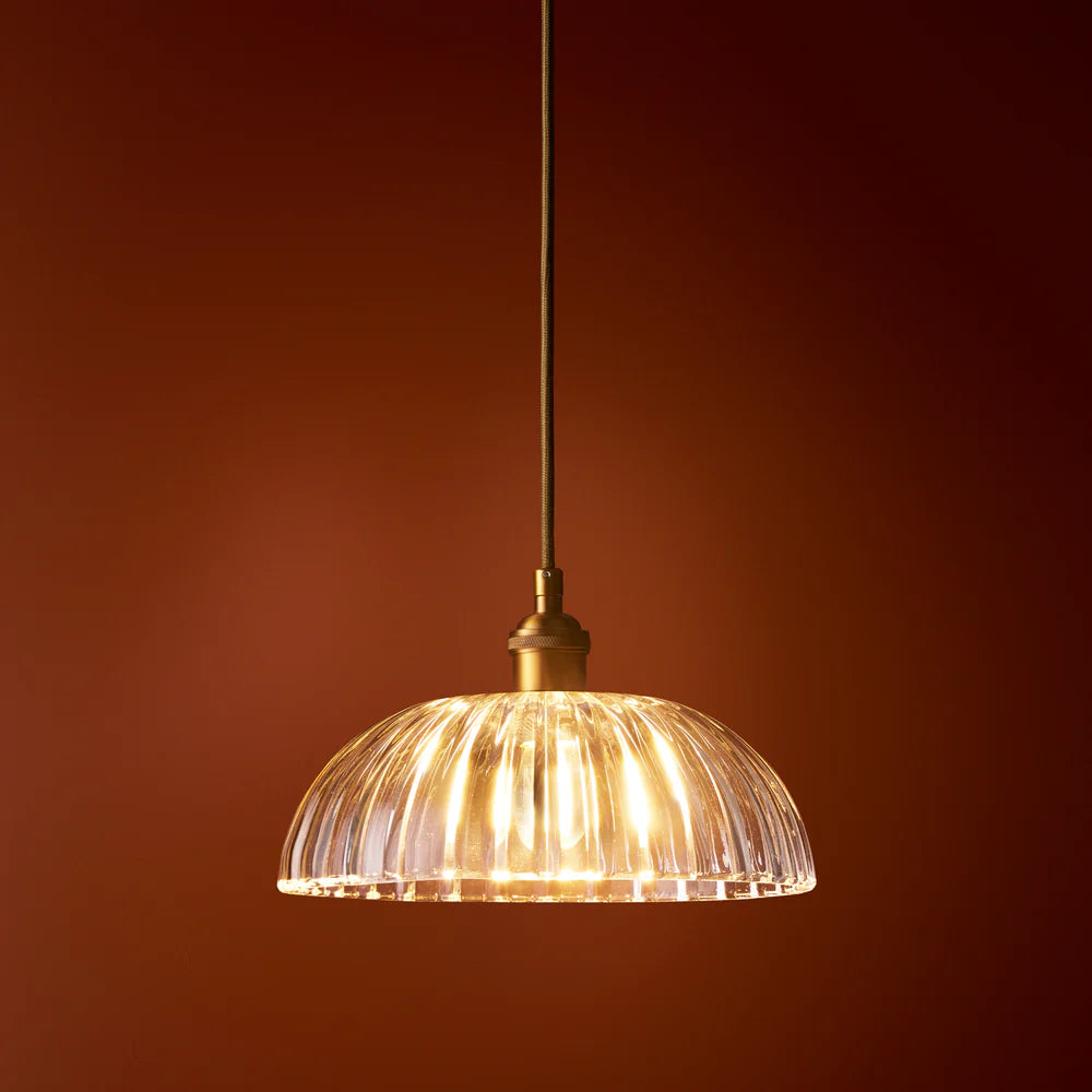 Pooky Hartley Pendant Light in clear glass