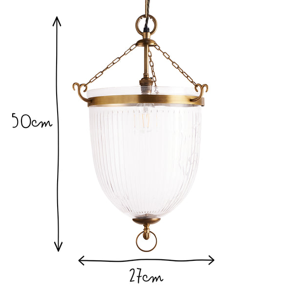 Pooky - Hydra Pendant Light - Blown Glass And Brass
