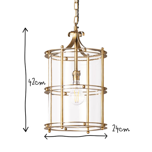 Pooky - Jupiter Lantern Light - Antique Brass