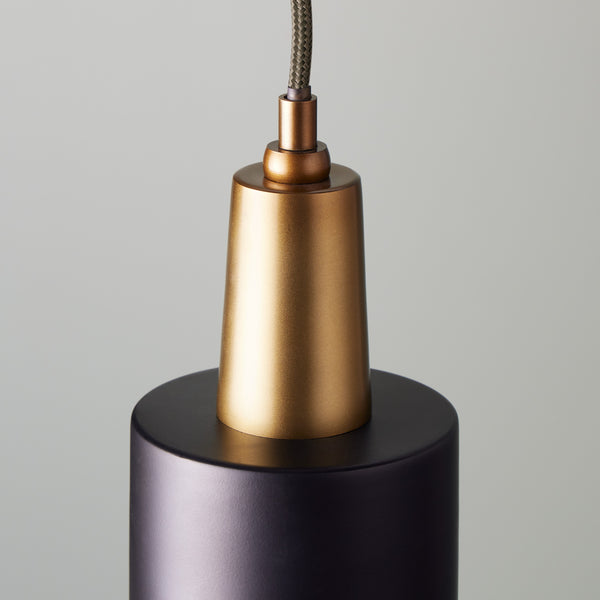 Pooky - Mcmegan Black Pendant Light - Brass Interior