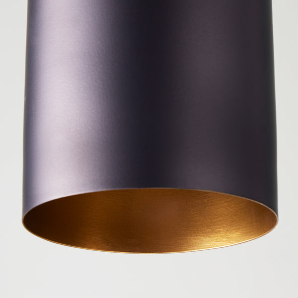 Pooky - Mcmegan Black Pendant Light - Brass Interior