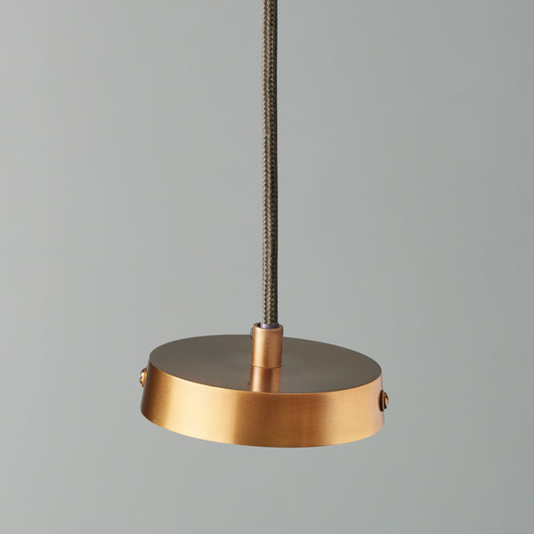 Pooky - Mcmegan Black Pendant Light - Brass Interior
