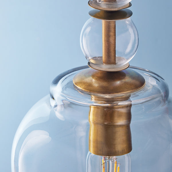 Pooky - Pecadillo Pendant Light - Glass With Brass