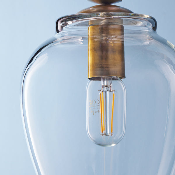 Pooky - Pecadillo Pendant Light - Glass With Brass