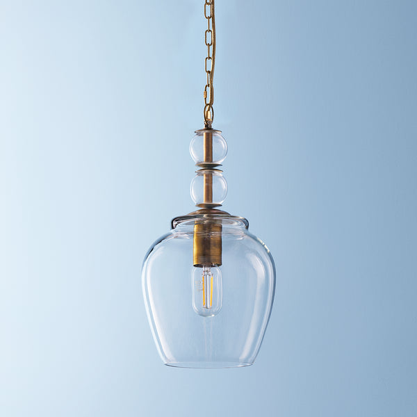 Pooky - Pecadillo Pendant Light - Glass With Brass