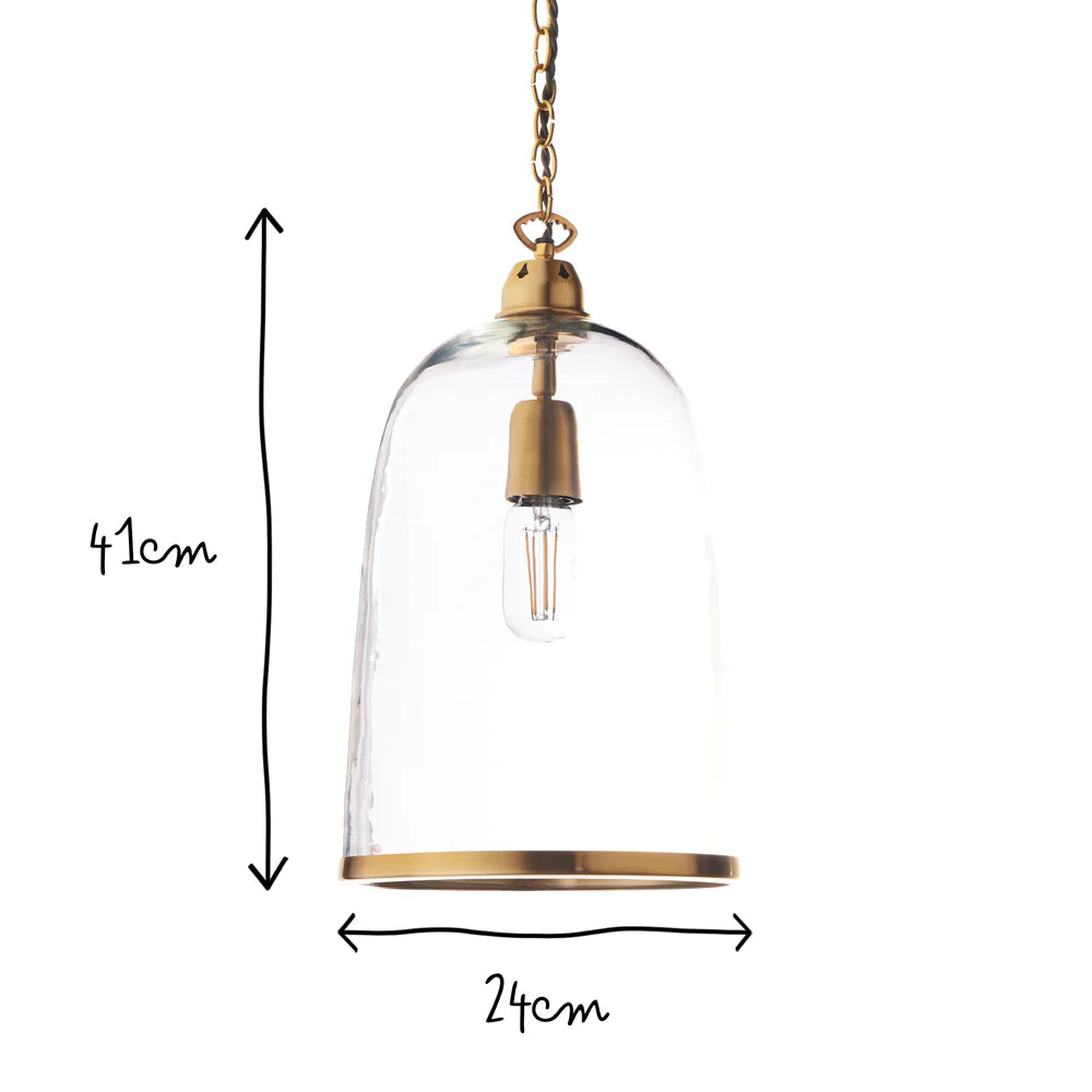 Pooky Regular Percy Pendant Light in Clear Glass