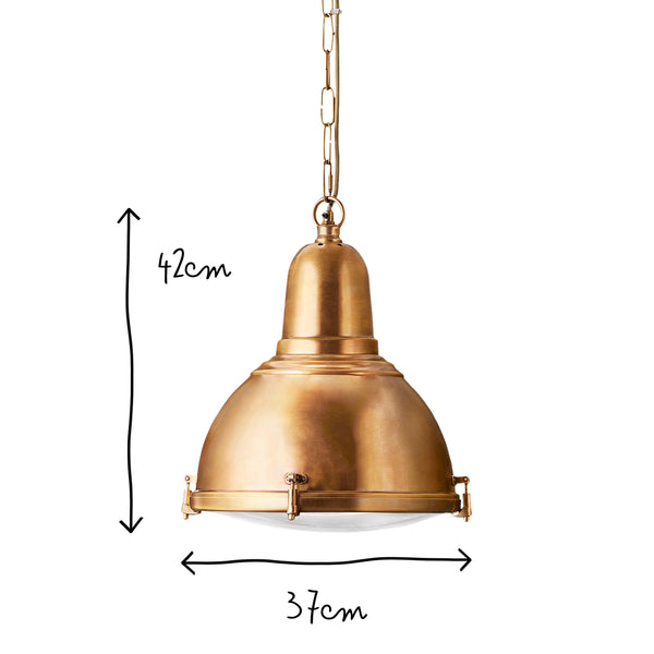 Pooky - Rambusto Pendant Light - Aged Brass