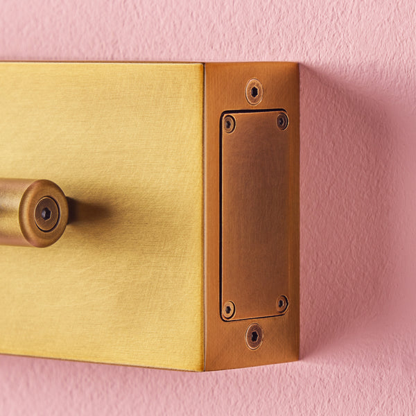Pooky - Smaller Blake Rechargeable Picture Light - Brass