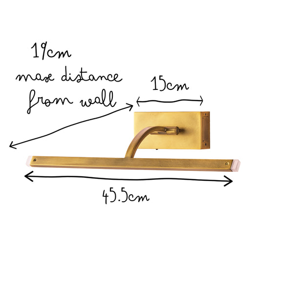 Pooky - Regular Blake Rechargeable Picture Light - Brass