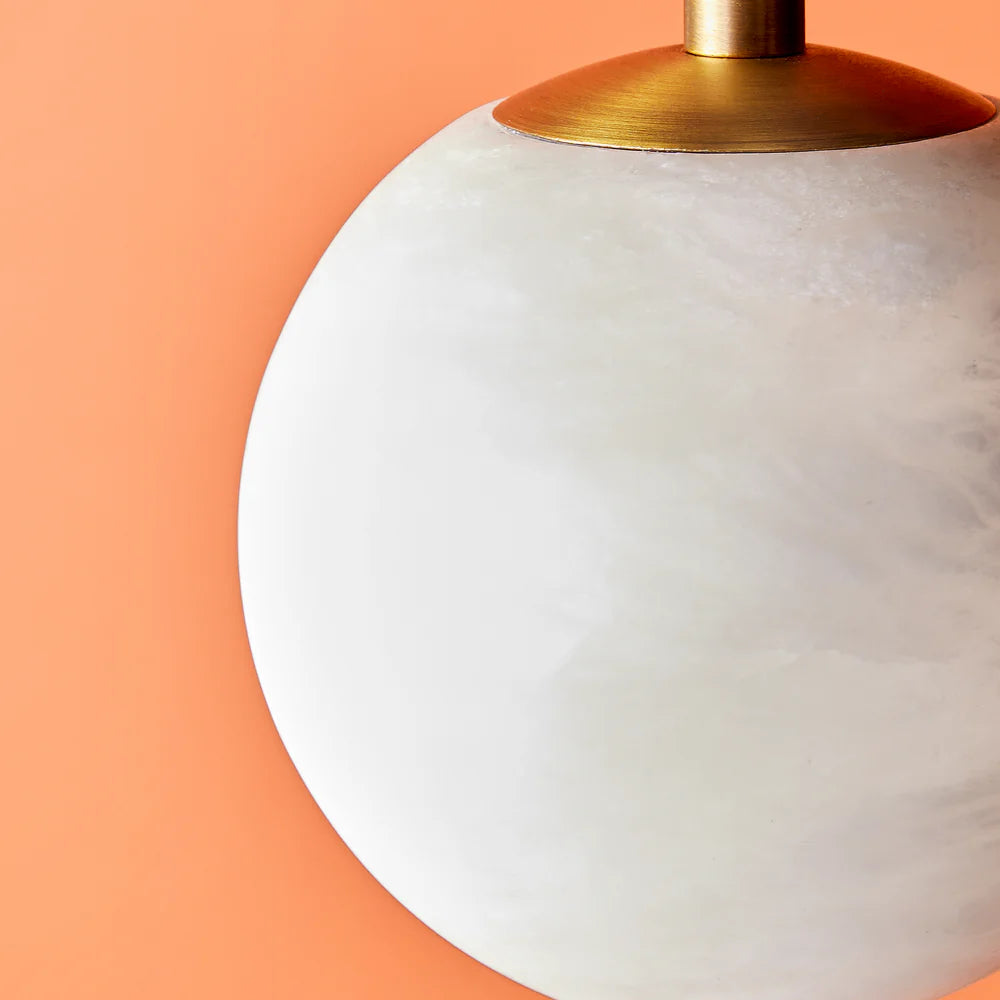 Pooky Selene pendant light in alabaster