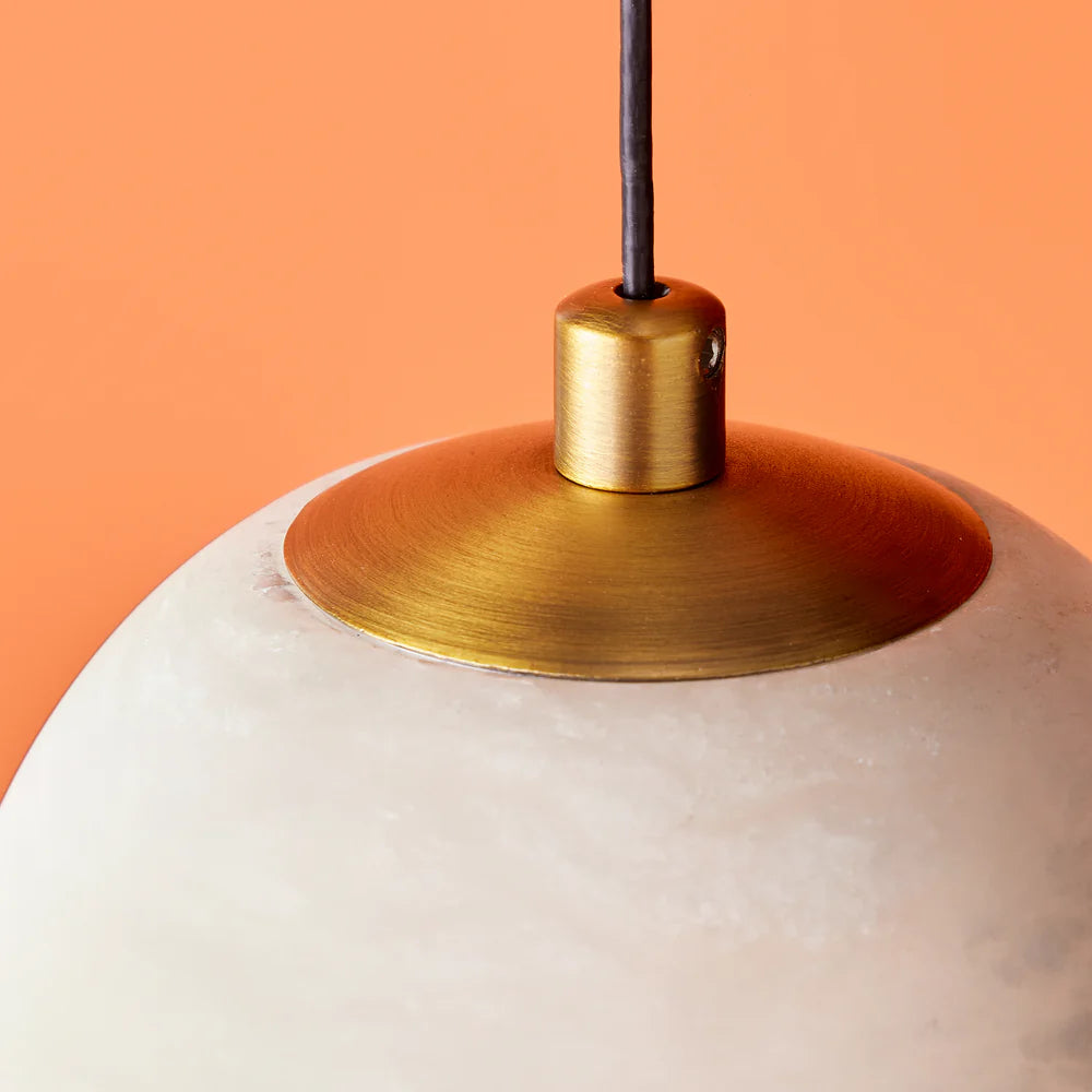 Pooky Selene pendant light in alabaster