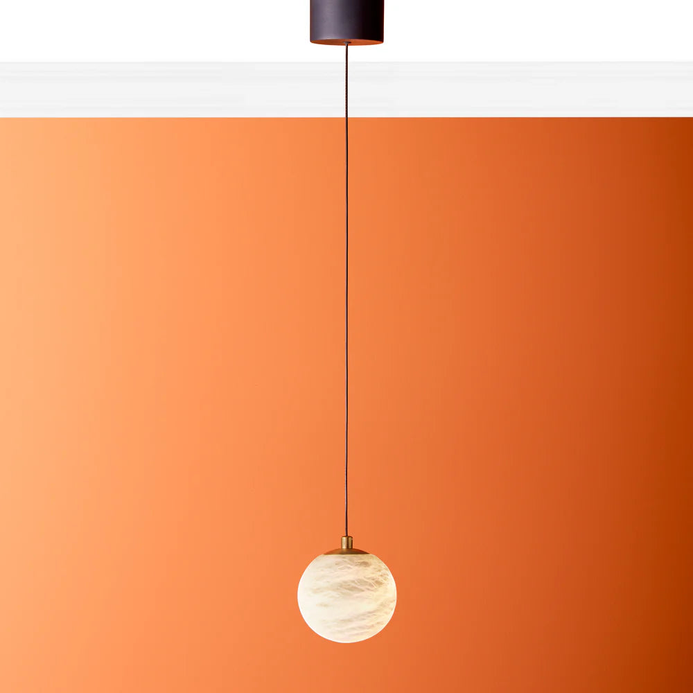 Pooky Selene pendant light in alabaster