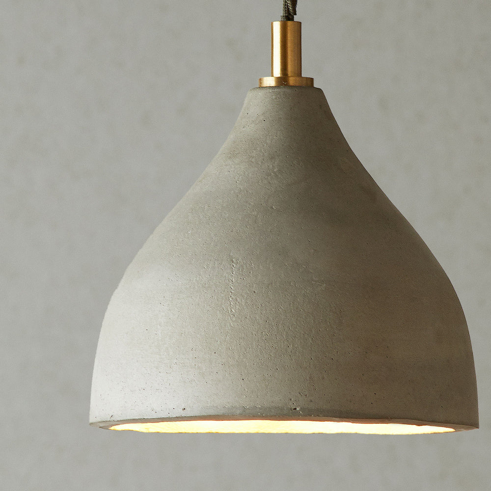 Pooky Smaller Soprano Pendant Light in Pale Grey Concrete