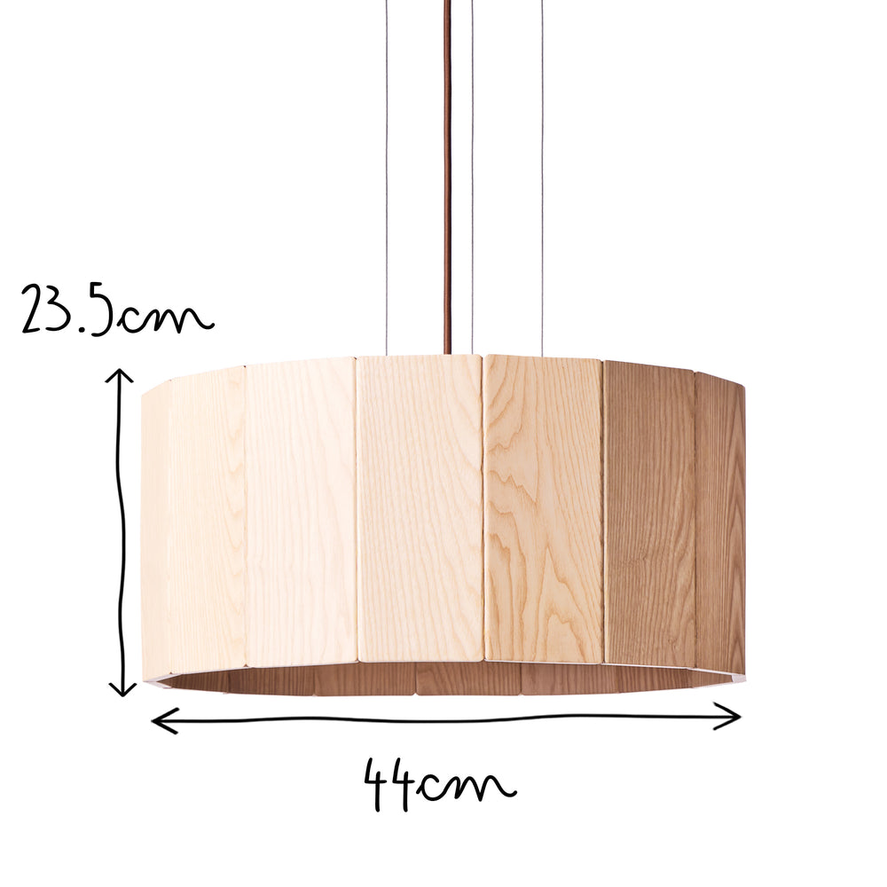Pooky - Stave Pendant - Natural Ash