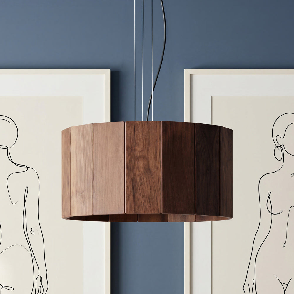 Pooky - Stave Pendant - Dark Walnut
