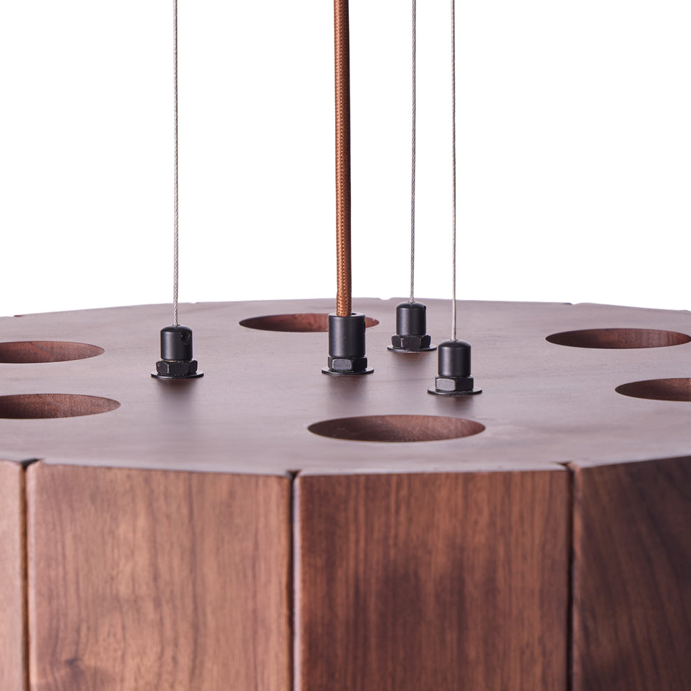 Pooky - Stave Pendant - Dark Walnut
