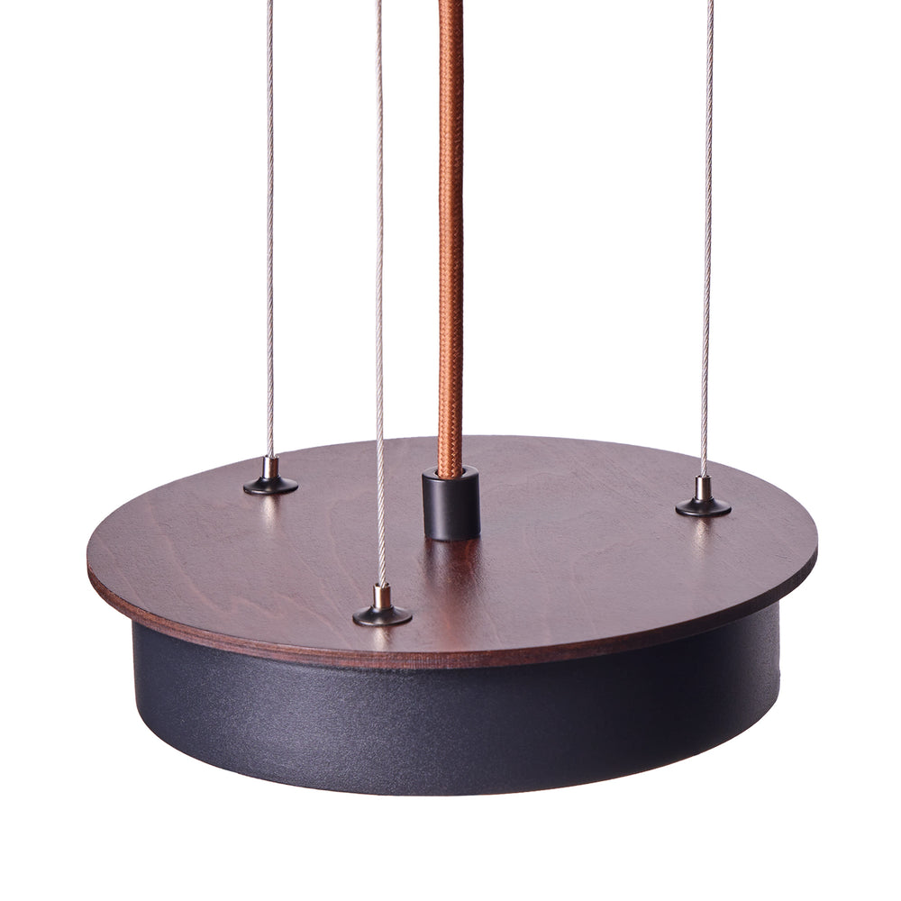 Pooky - Stave Pendant - Dark Walnut