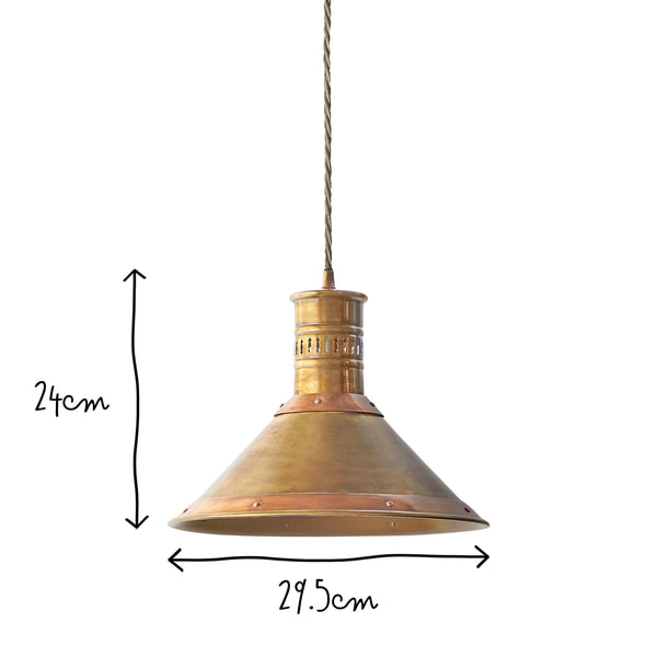 Pooky - Tarn Pendant Light - Aged Brass & Copper