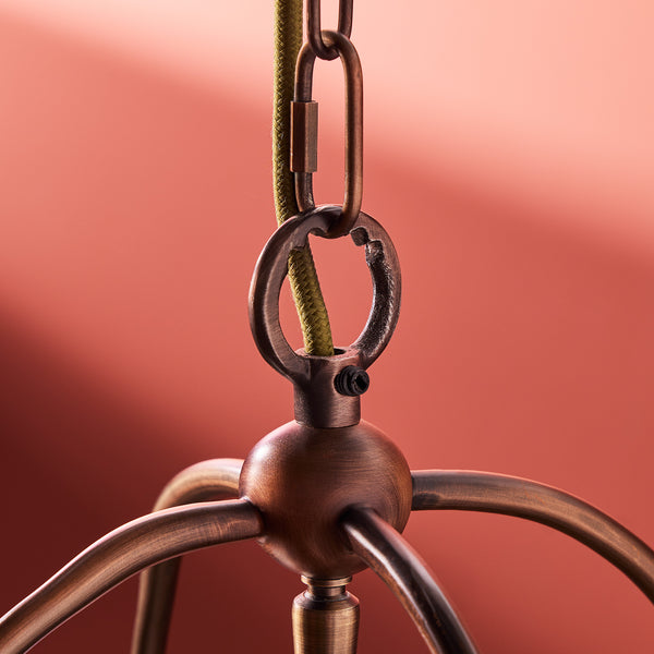 Pooky - Tang Pendant Light - Bronze And Glass