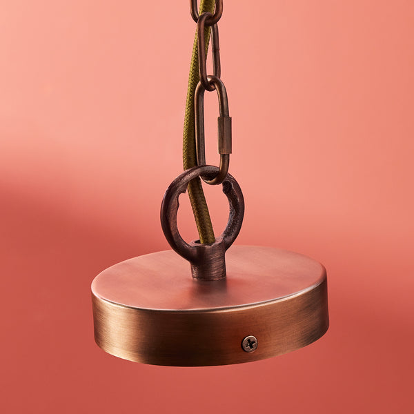 Pooky - Tang Pendant Light - Bronze And Glass