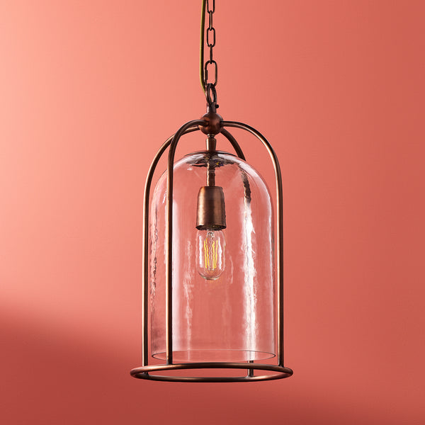 Pooky - Tang Pendant Light - Bronze And Glass