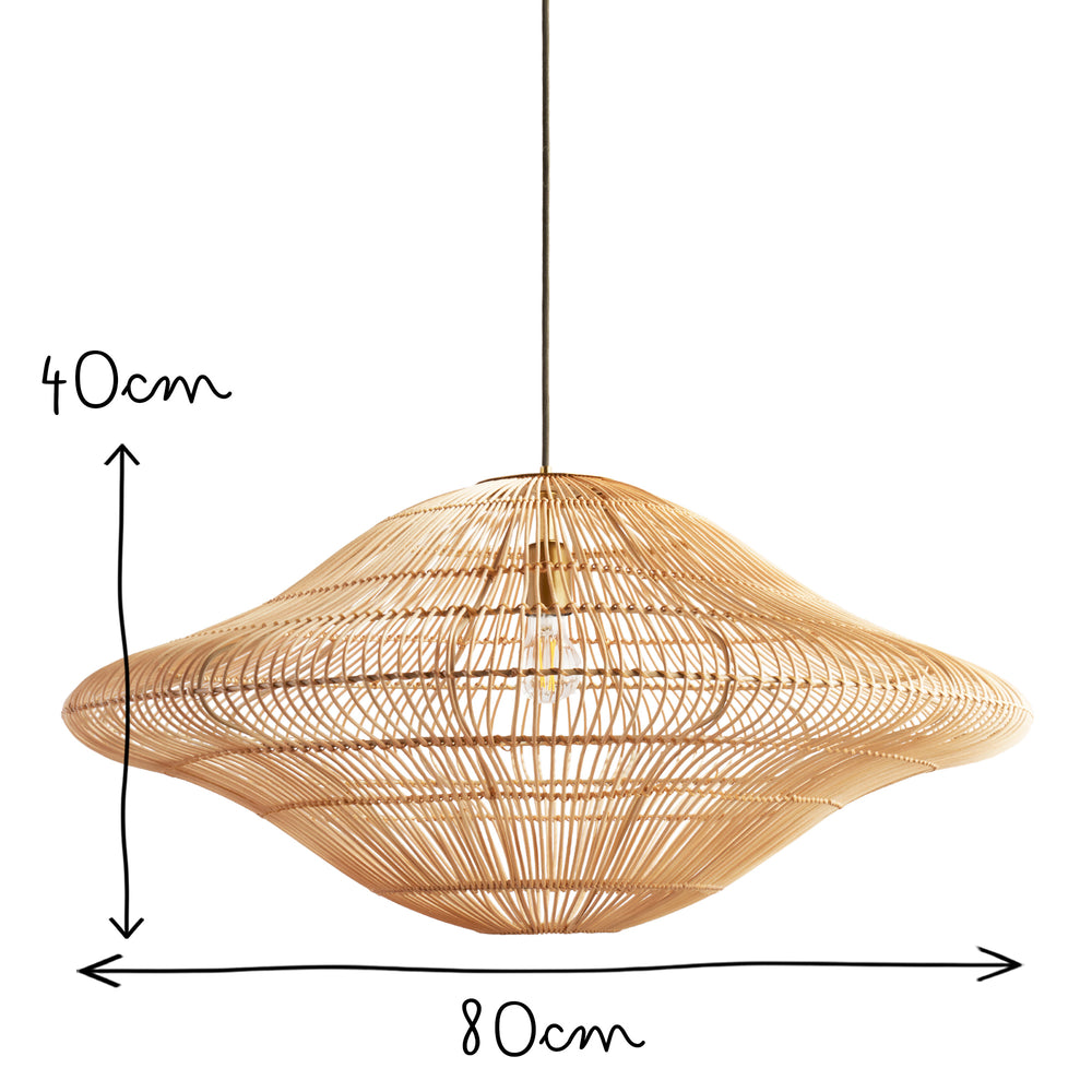 Pooky - Vega Pendant - Natural Rattan